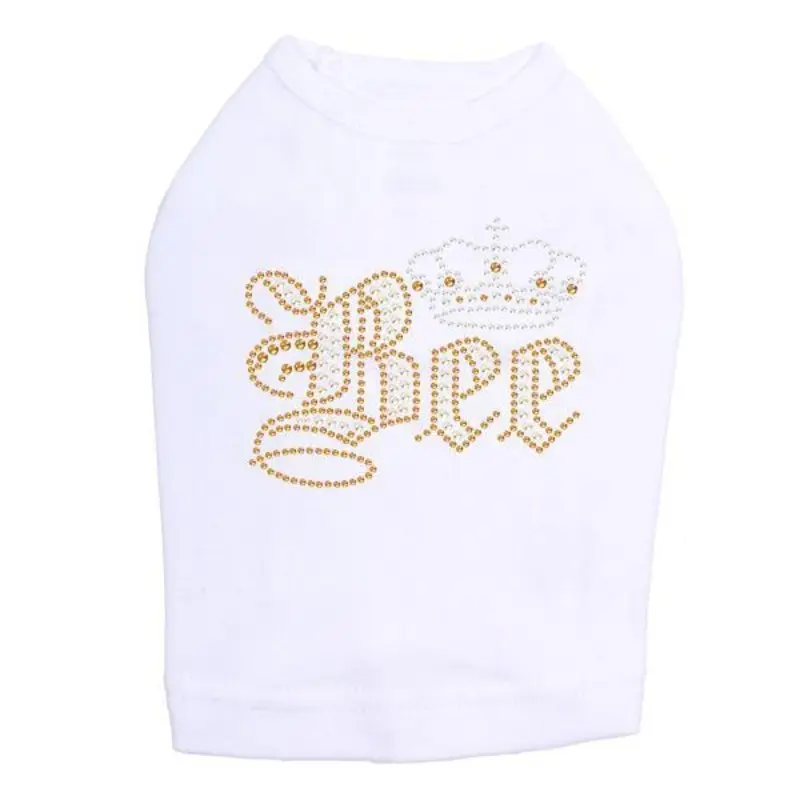 Queen Bee Rhinestone Dog Tank