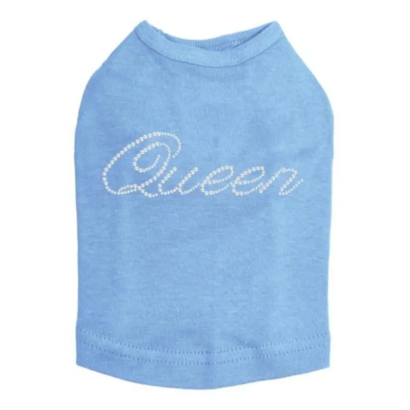 Queen Rhinestone Dog Tank