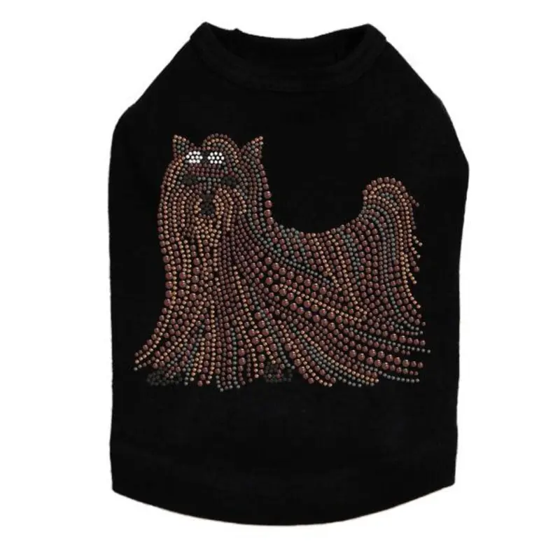 Yorkshire Terrier Rhinestone Dog Tank