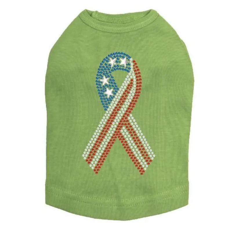 Ribbon Rhinestone Dog Tank