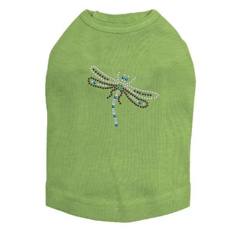 Small Dragonfly Rhinestone Dog Tank