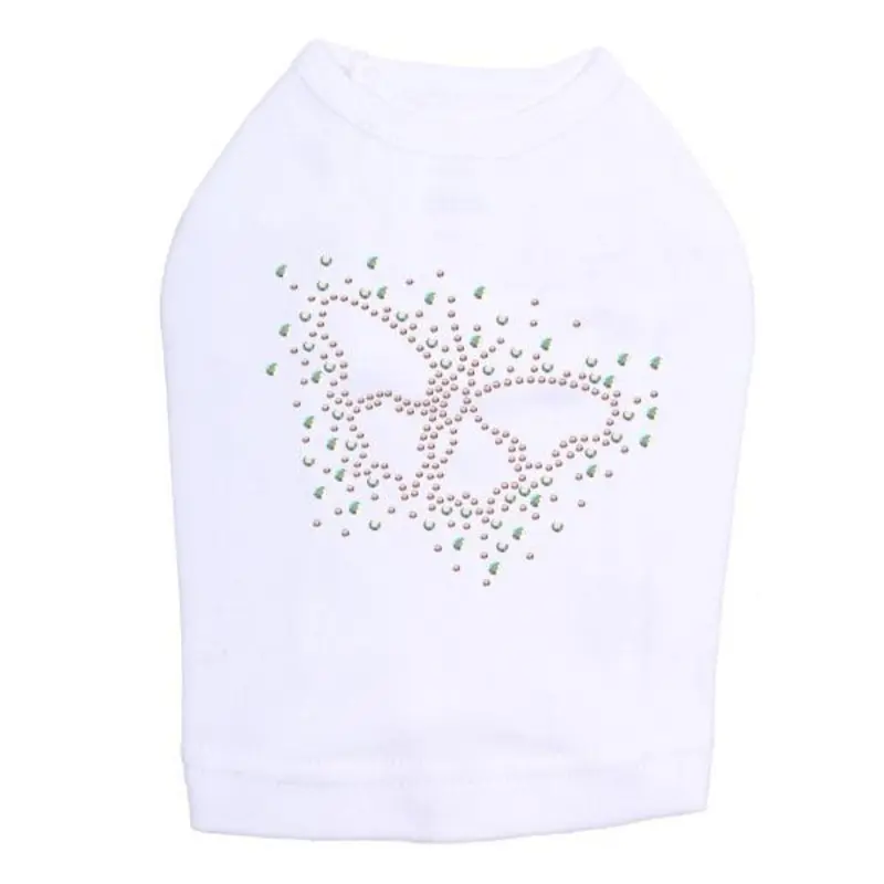 Sparkle Butterfly Rhinestone Dog Tank