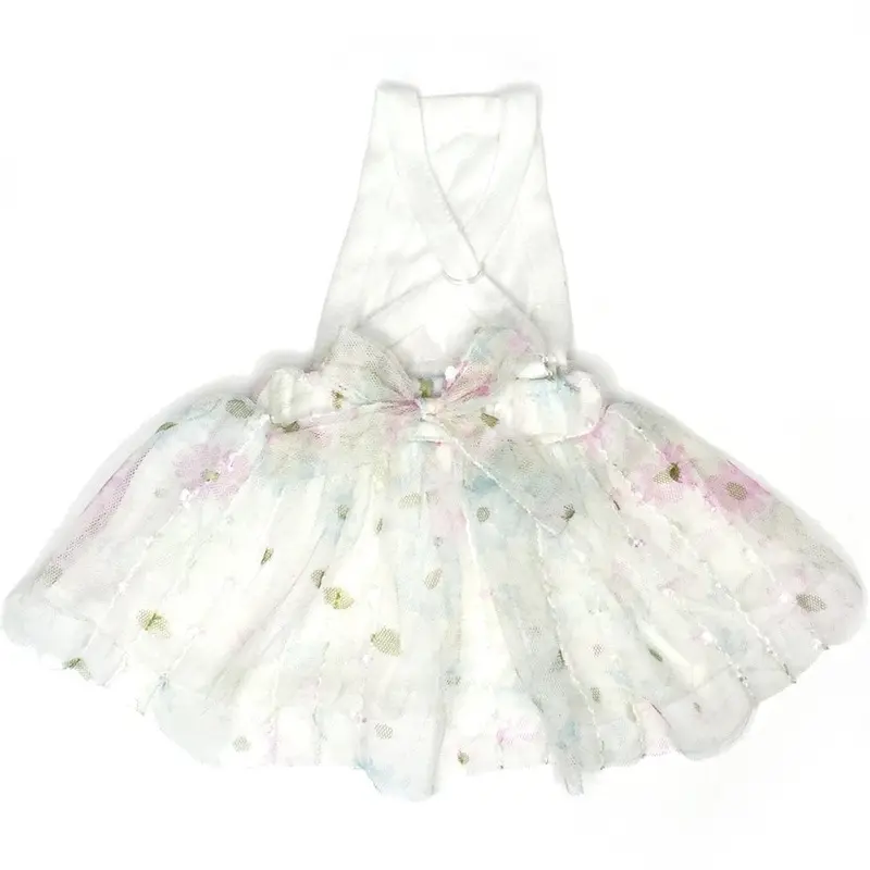 Pastel Floral Lace Dog Sundress