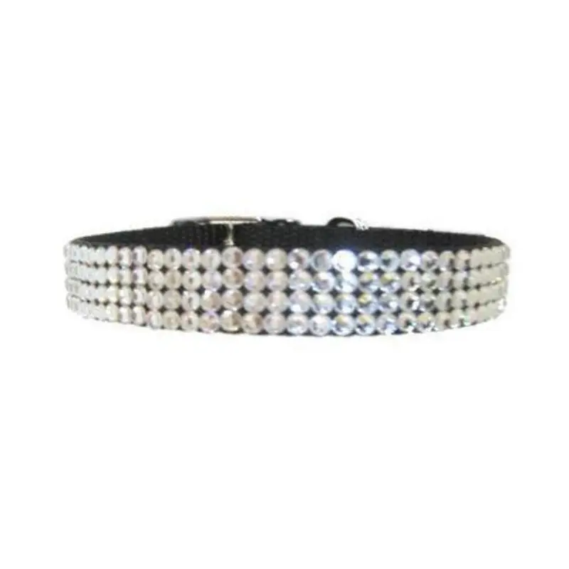 April Birthstone Crystal Dog Collar/Leash Set Size 18