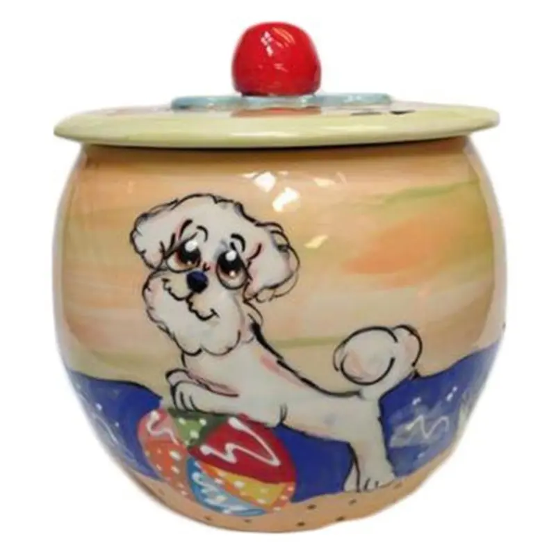 Bichon Frise 6 Dog Treat Jar