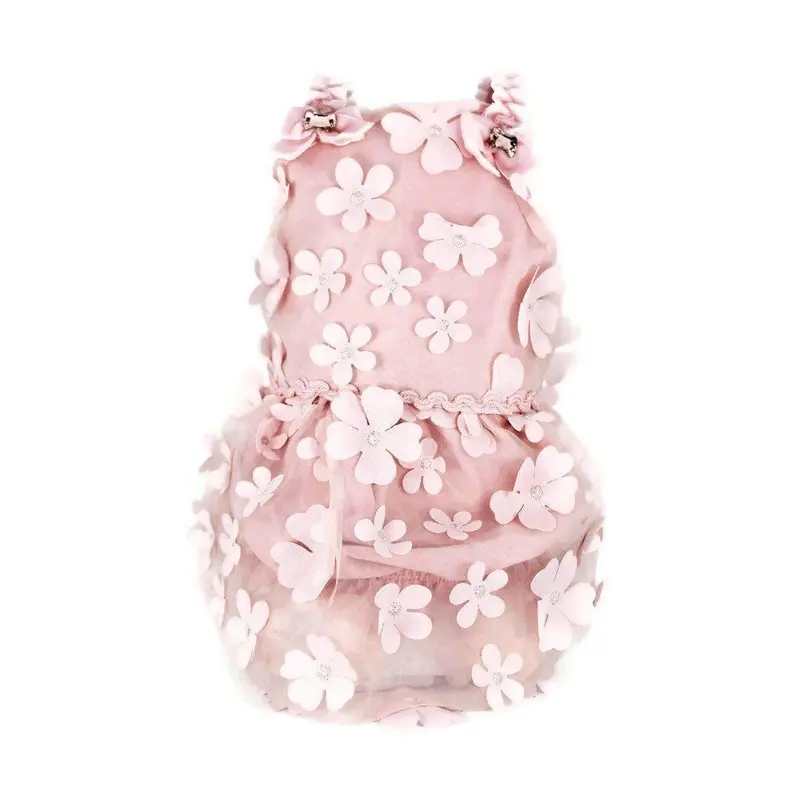 Flower Pink Dog Dress XSmall