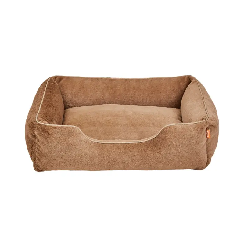 The Sammy Faux Fur Dog Bed Brown