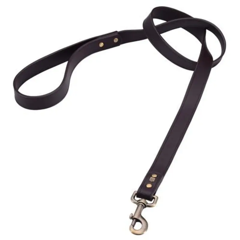 Leather Dog Leash Brown