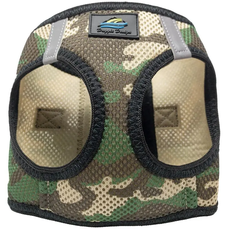 American River Dog Harness Green Camo
