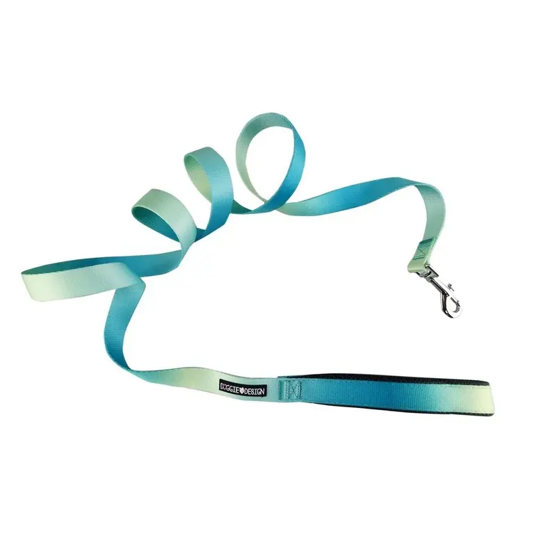 American River Ombre Dog Leash Aruba Blue