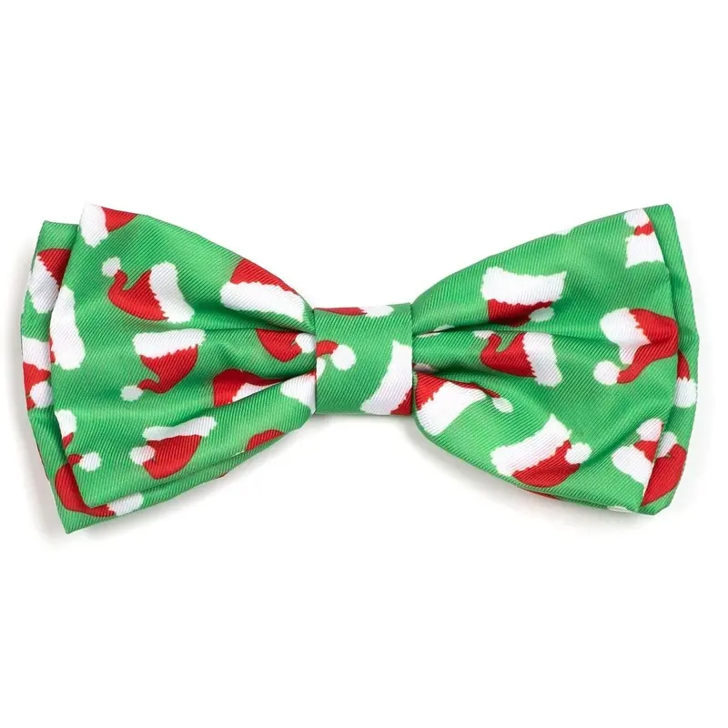 Santa Hats Dog Bow Tie