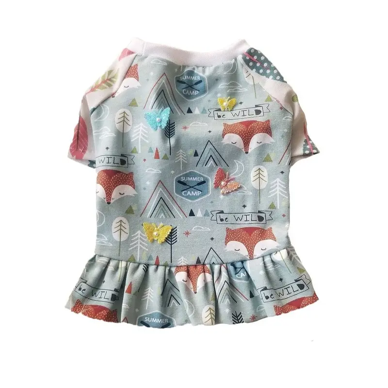 Summer Camp Raglan Sleeve Dog Dress