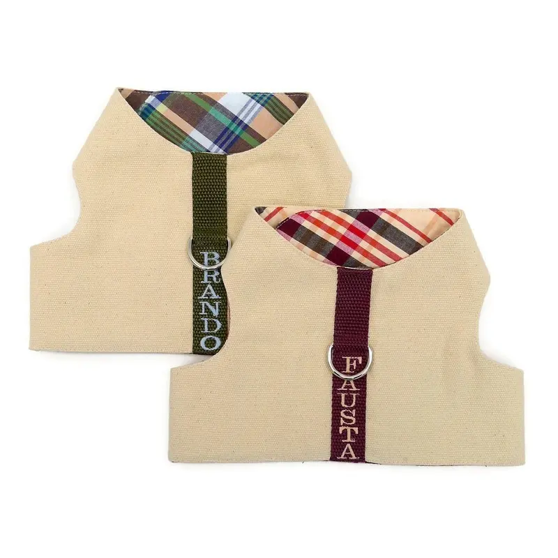Personalized Canvas Dog Harness Vest