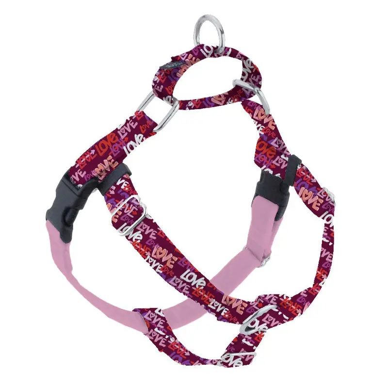 Love Graffiti Red EarthStyle Freedom No-Pull Dog Harness