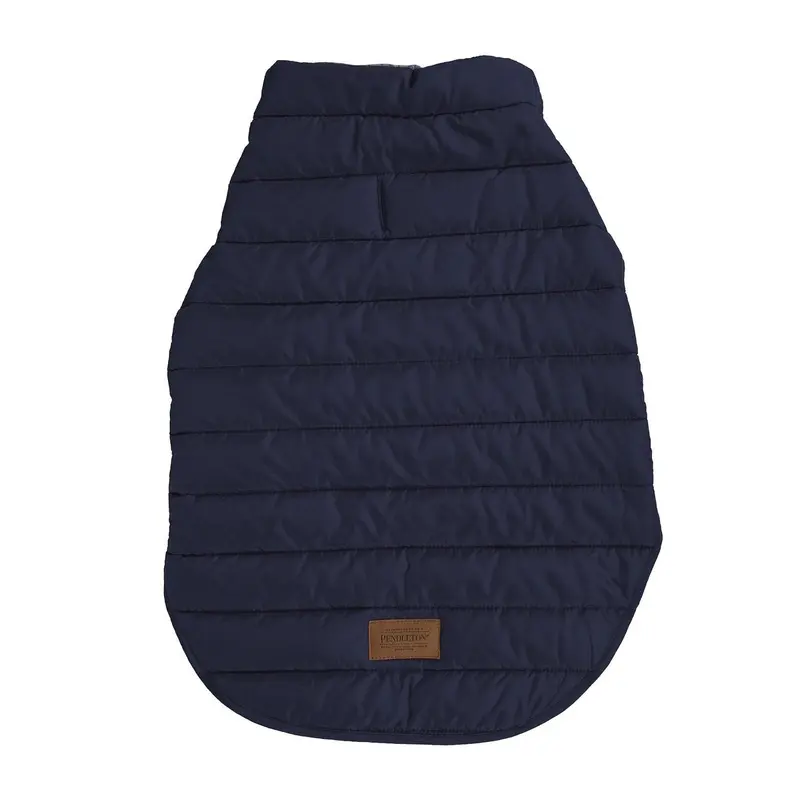 Pendleton Puffer Dog Coat Navy