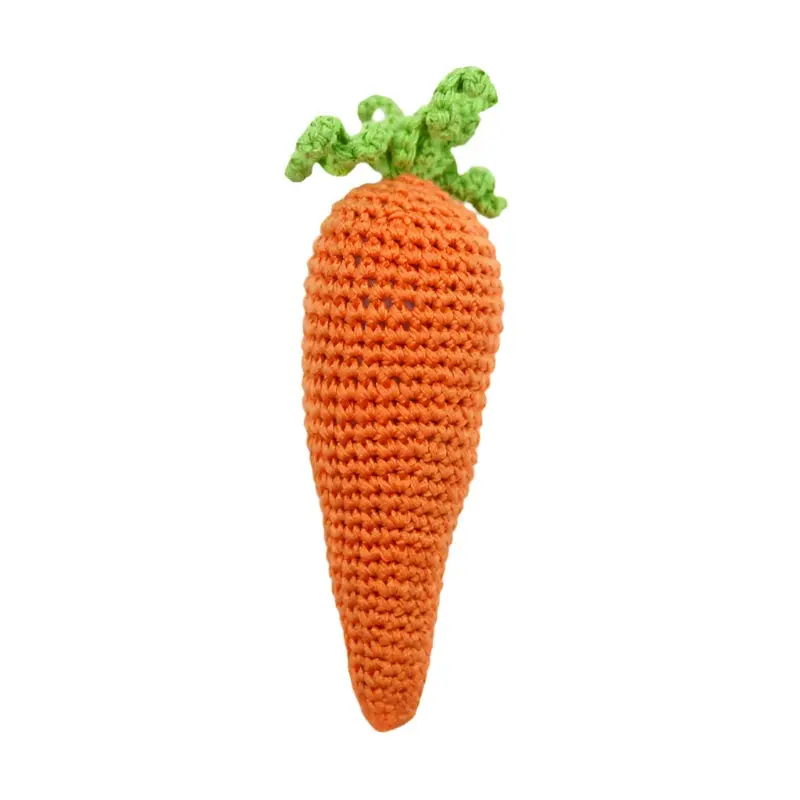 Carrot Crochet Dog Toy