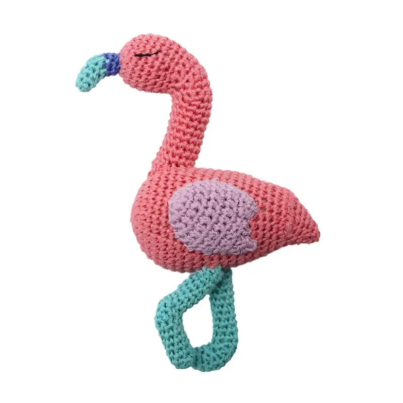 Flamingo Crochet Dog Toy