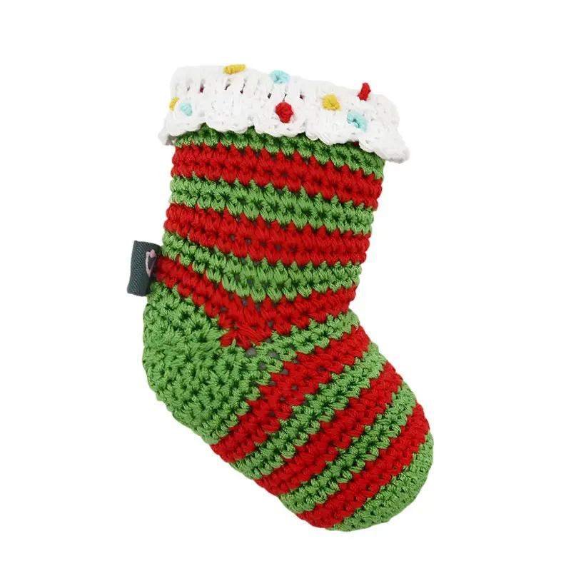 Christmas Stocking Crochet Dog Toy