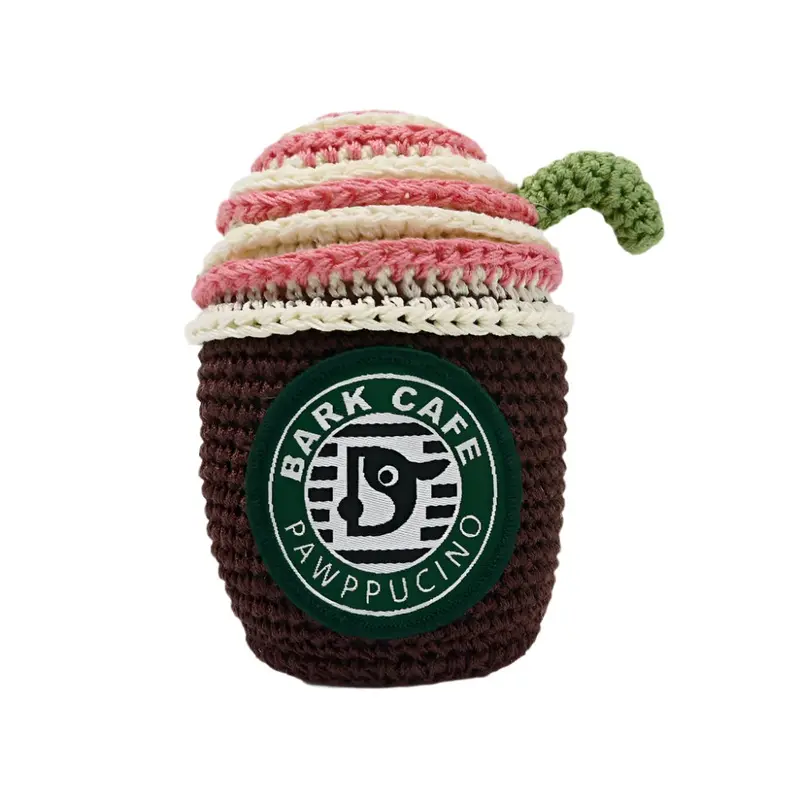 Coffee Crochet Dog Toy