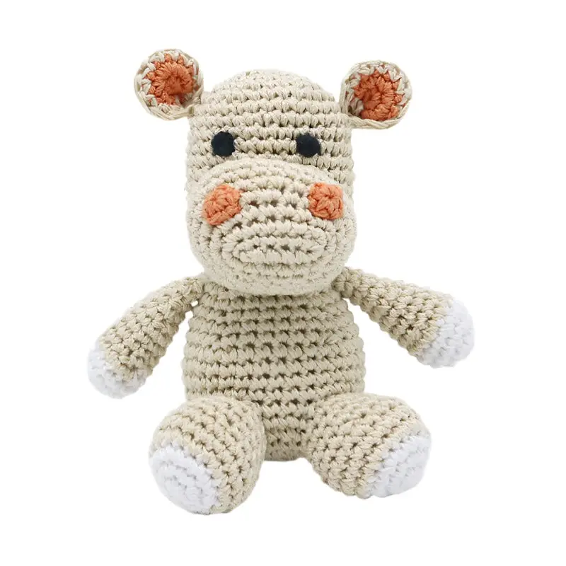 Hippo Crochet Dog Toy