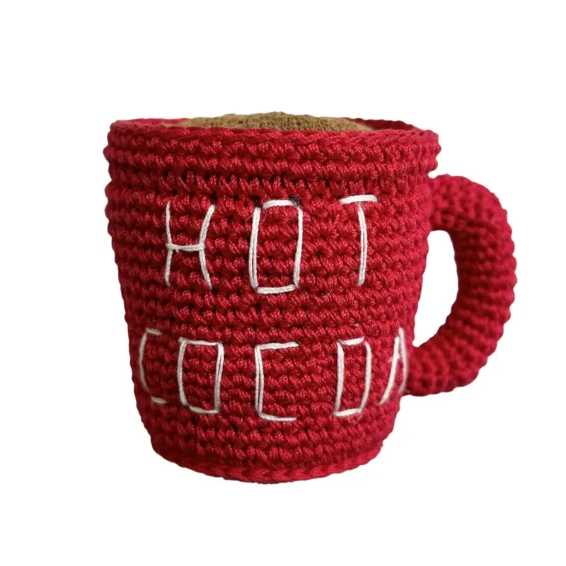 Hot Cocoa Crochet Dog Toy