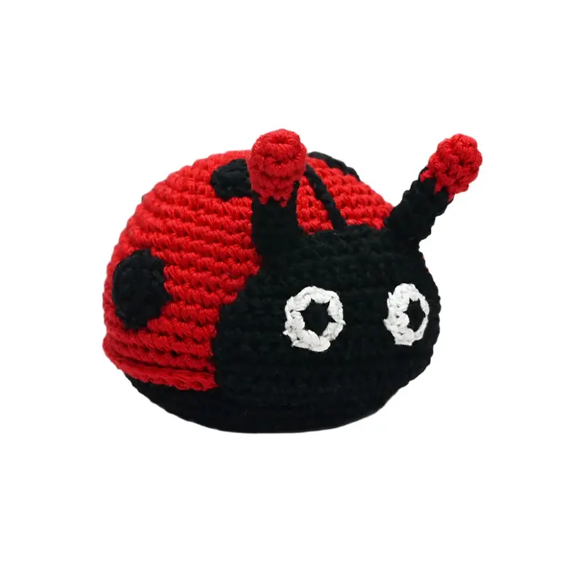 Ladybug Crochet Dog Toy