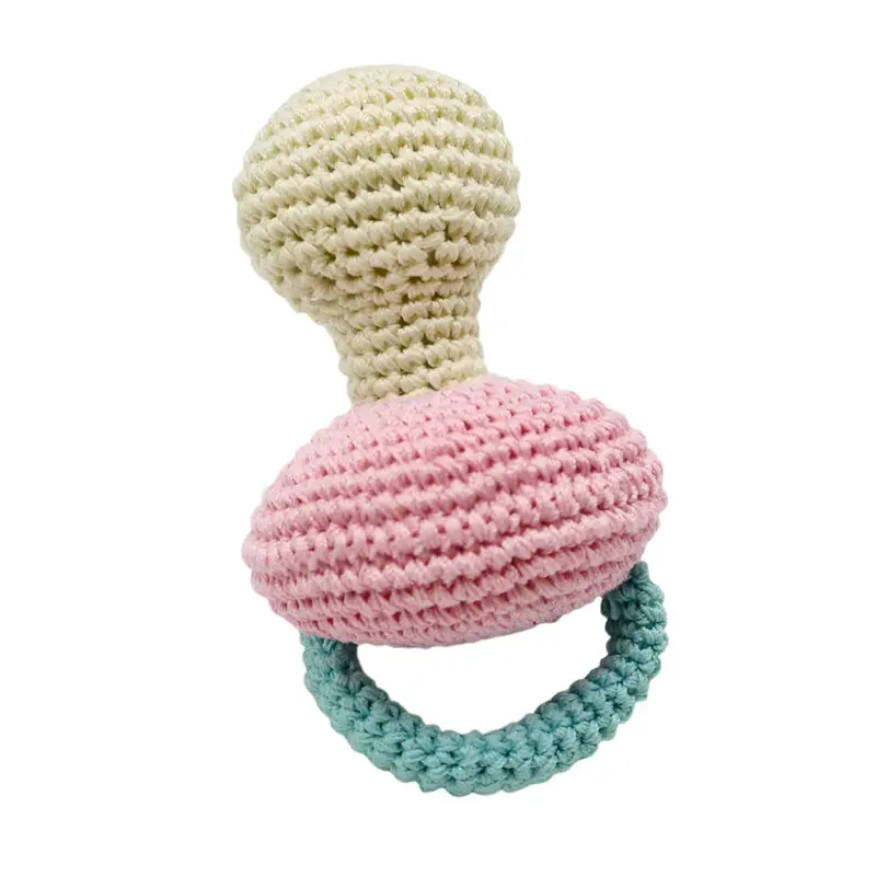 Pacifier Crochet Dog Toy