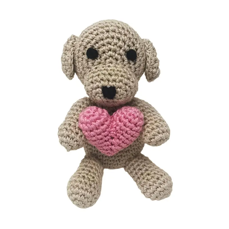 Puppy Heart Crochet Dog Toy