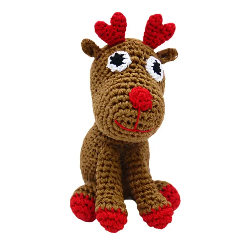 Reindeer Crochet Dog Toy