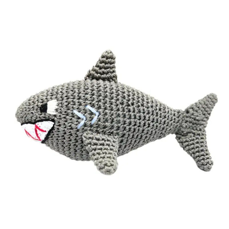 Shark Crochet Dog Toy