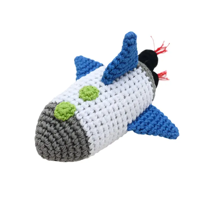 Space Ship Crochet Dog Toy