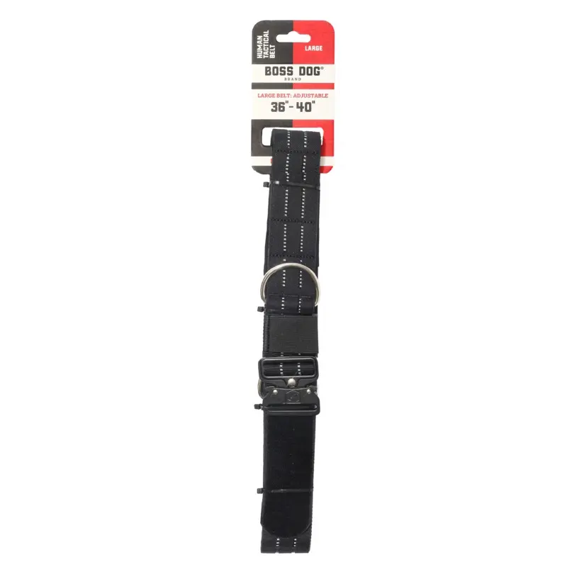 Boss Dog Human Boss Tactical Utility "Dog Walker" Belt Black LG (36-40in waist)