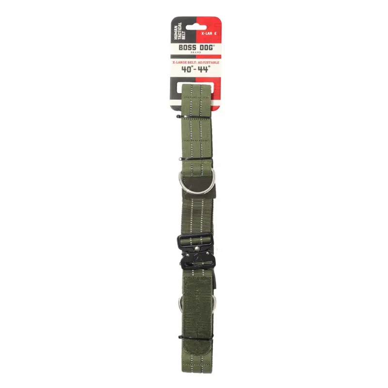Boss Dog Human Boss Tactical Utility "Dog Walker" Belt Green XL (40-44in waist)