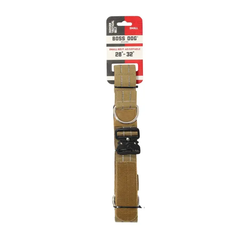 Boss Dog Human Boss Tactical Utility "Dog Walker" Belt Tan SM (28-32in waist)