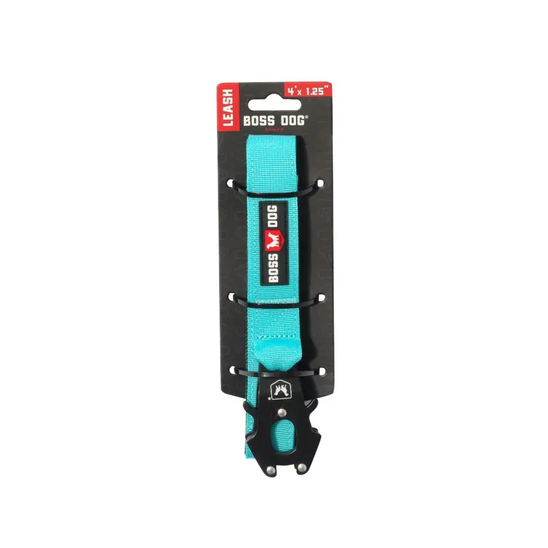 Boss Dog Tactical Dog Leash Teal 4ft