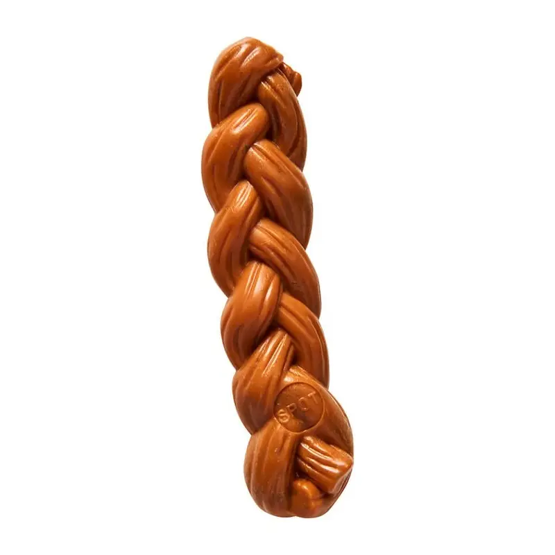 Bam-Bone Braid Stick Dog Toy Hickory 5.75in
