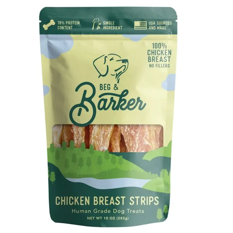 Beg & Barker Chicken Breast Strip Dog Treats 10oz