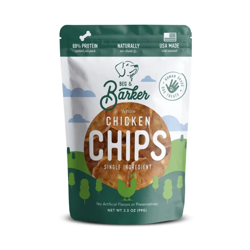 Beg & Barker Whole Chicken Chips Dog Treats 3.5oz