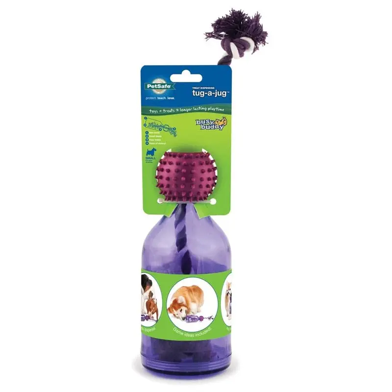Busy Buddy Tug-a-Jug Dog Toy Purple SM
