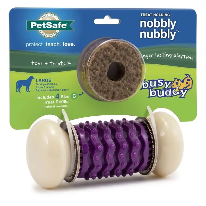 Busy Buddy Nobbly Nubbly Dog Chew Multi-Color LG