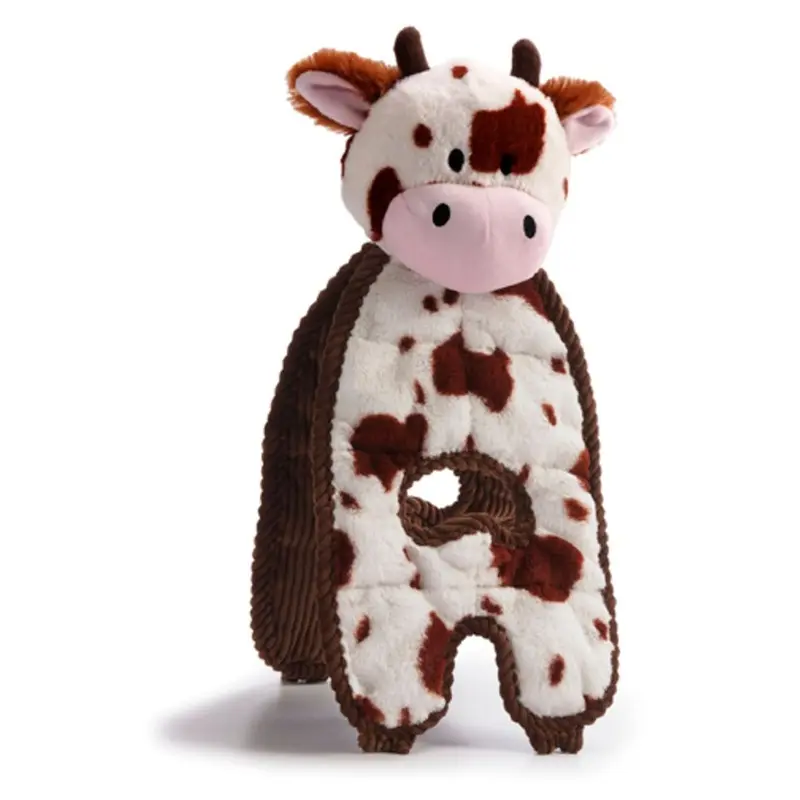 Charming Pet Products Cuddle Tug Cozy Cow Dog Toy
