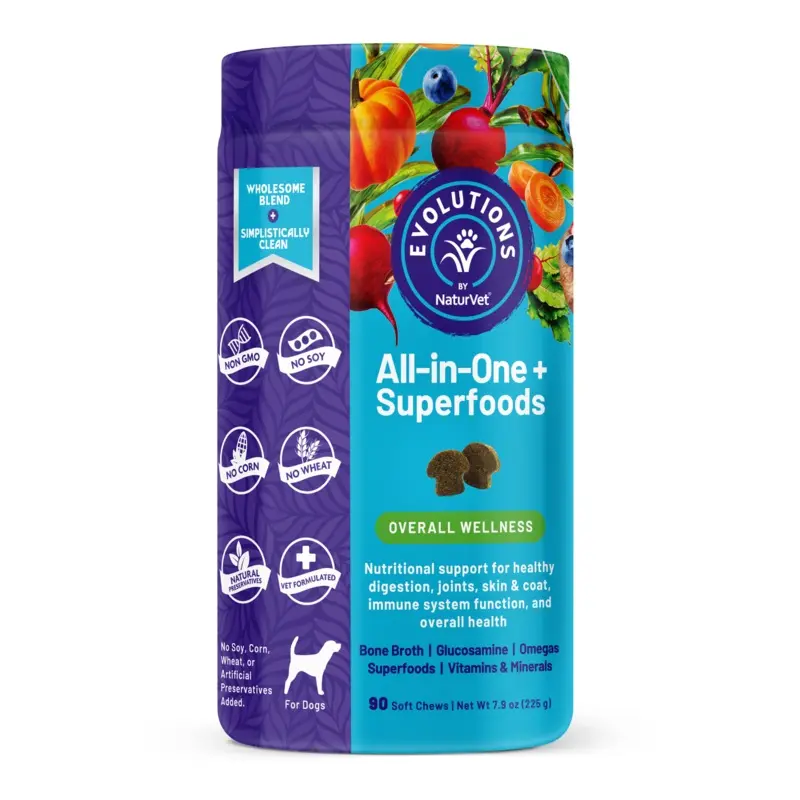 Evolutions by NaturVet All in One Plus Superfoods Soft Chews 90ct