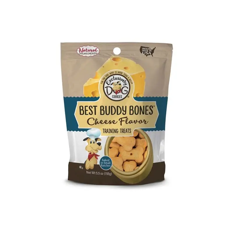 Exclusively Pet Best Buddy Bones Dog Treats Cheese 5.5 oz