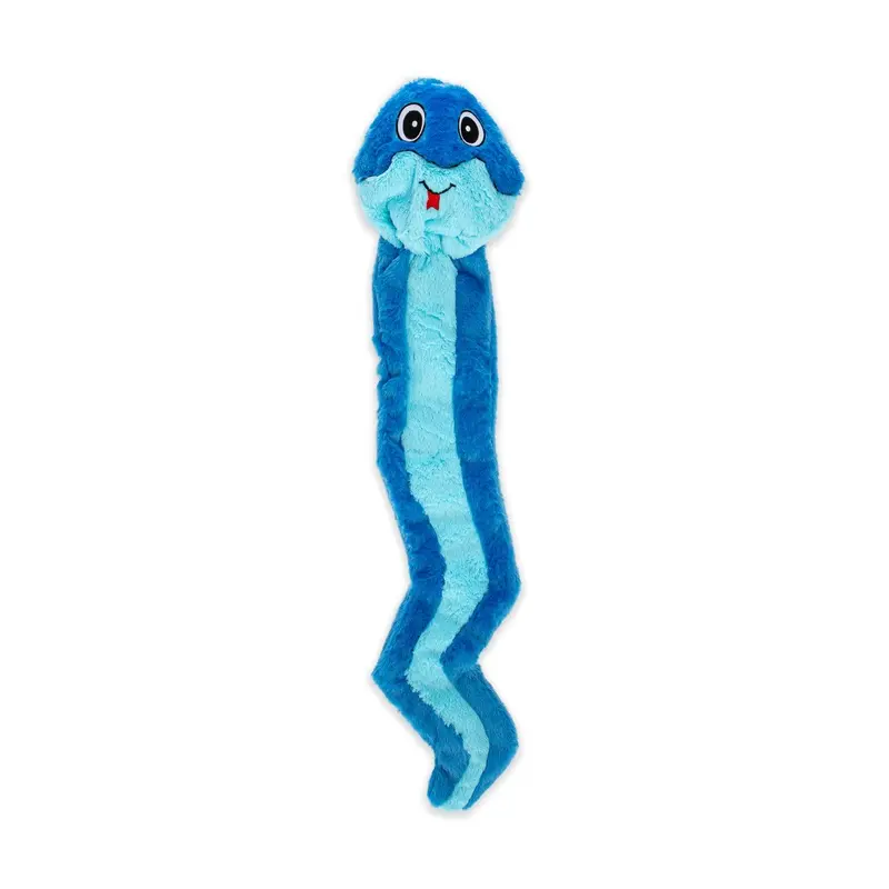 GURU Hide-A-Tail Snake Plush Puzzle Dog Toy Blue XL