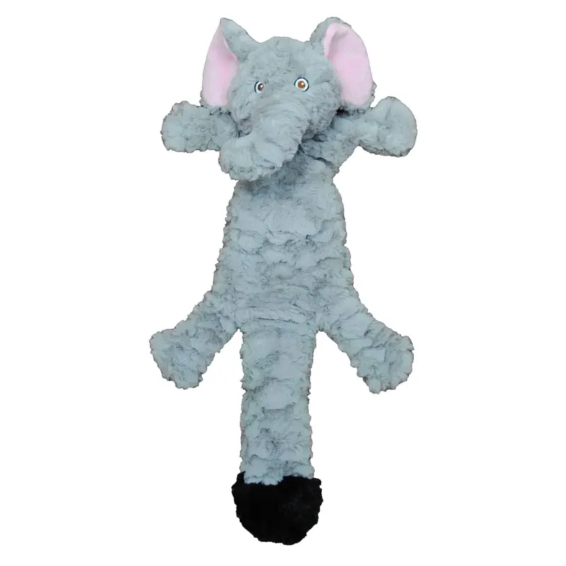 Jolly Pet Fat Tail Stuffed Elephant Dog Toy SM