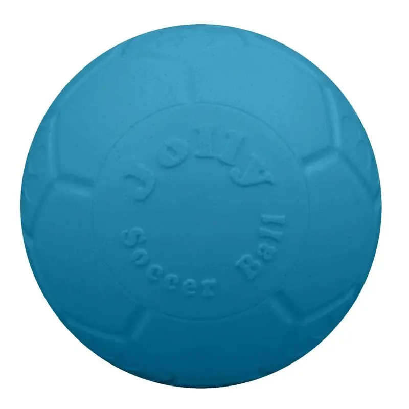 Jolly Pet Soccer Ball Boxed Dog Toy Blue LG 8in