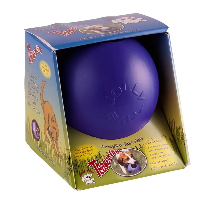Jolly Pet Teaser Ball Dog Toy Blue MD 6in