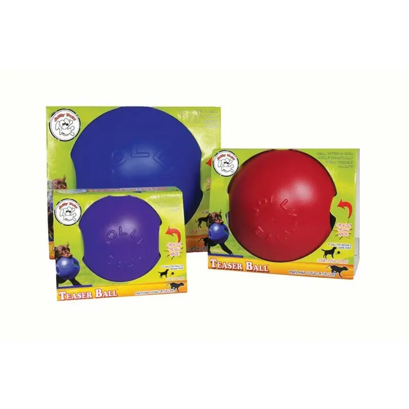 Jolly Pet Teaser Ball Dog Toy Blue XL 10in