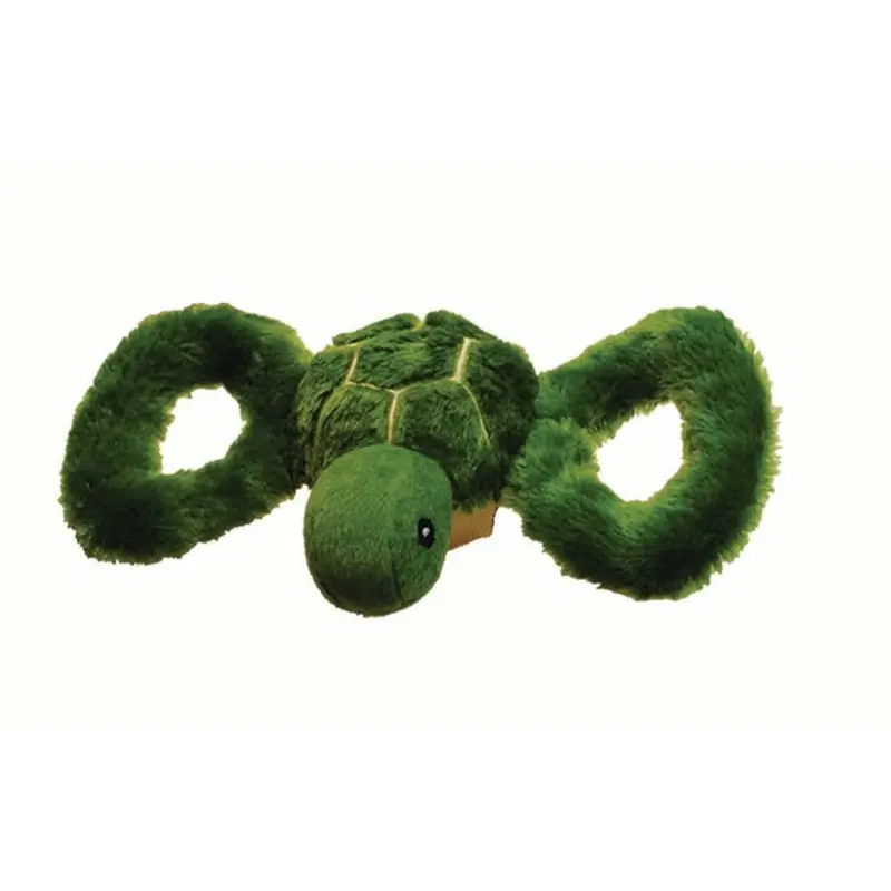 Jolly Pet Tug-a-Mals Turtle Dog Toy Green SM 3in