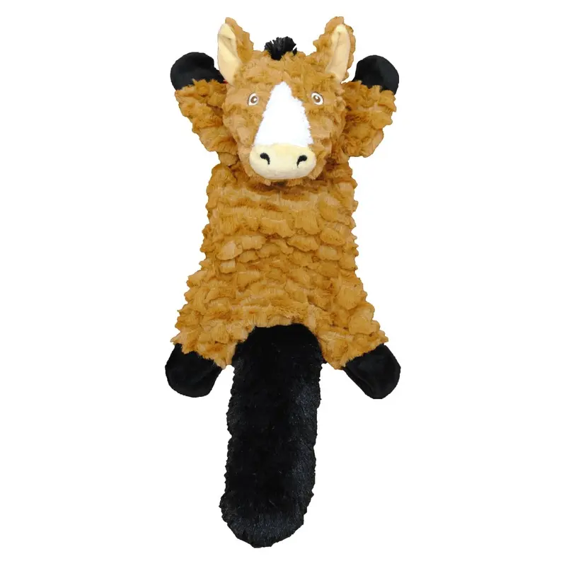 Jolly Pet Fat Tail Stuffed Horse Dog Toy SM